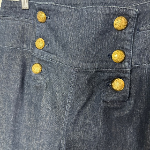 Lauren Ralph Lauren La Plage Nolita Sailor Jeans NWT Sz 10 Dark Indigo - Picture 3 of 7